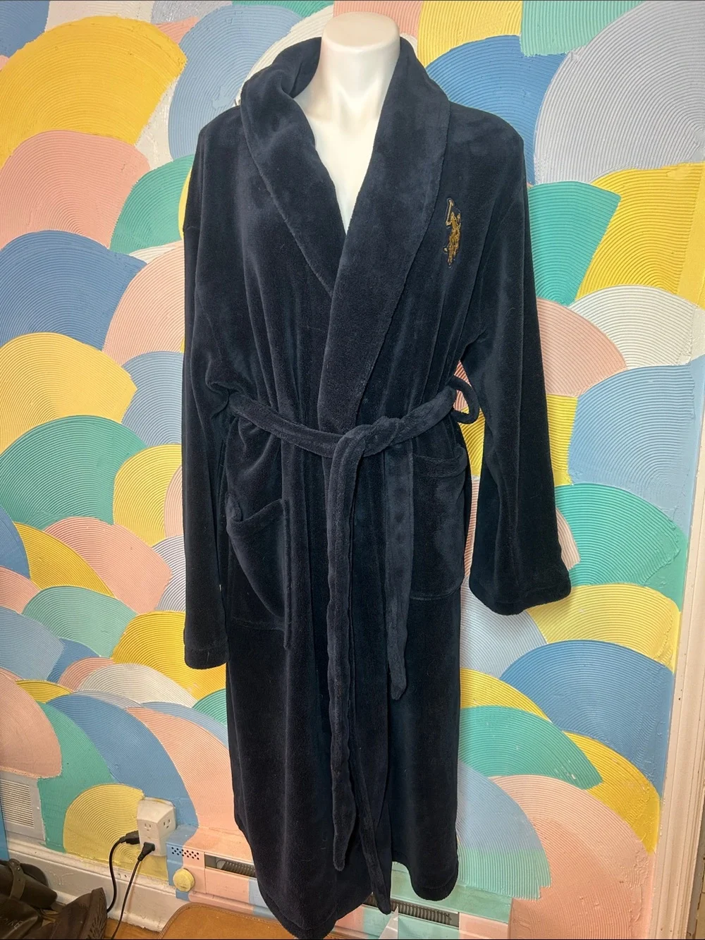 U.S. Polo Men's Robe/Cozy Coat sz s/m